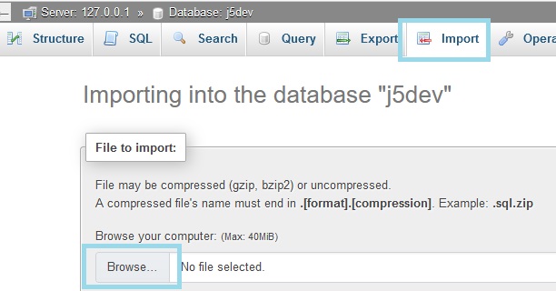 import tables